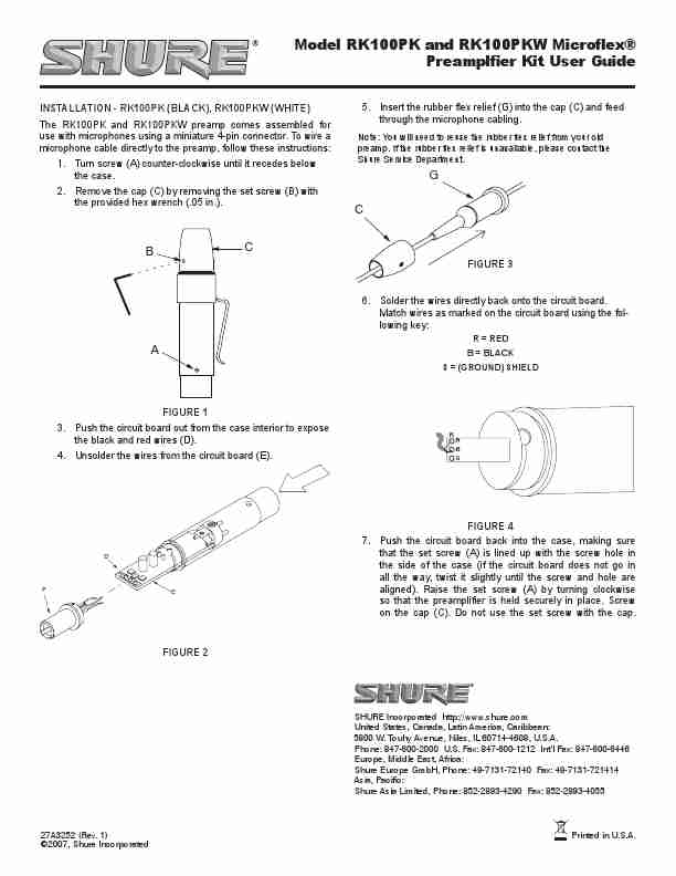 Shure Car Amplifier RK100PK-page_pdf